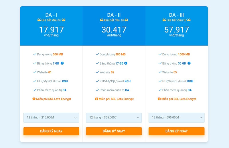 Hosting giá rẻ của HostVN có mức giá rất cạnh tranh