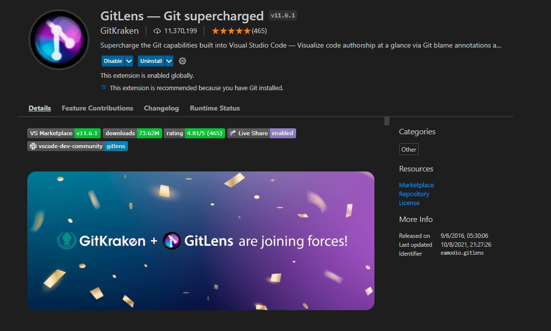 GitLens – Git Supercharged